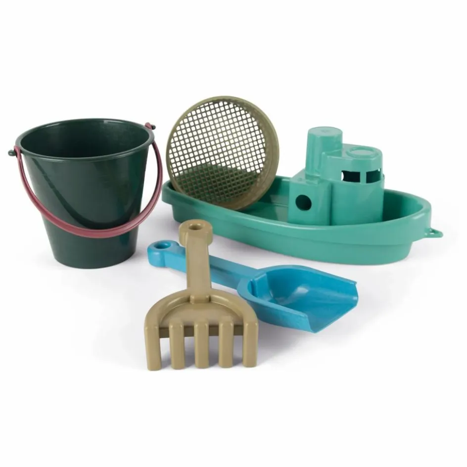 Dantoy Jeux D'Extérieur*Seau et bateau de plage avec leurs accessoires en bioplastique |