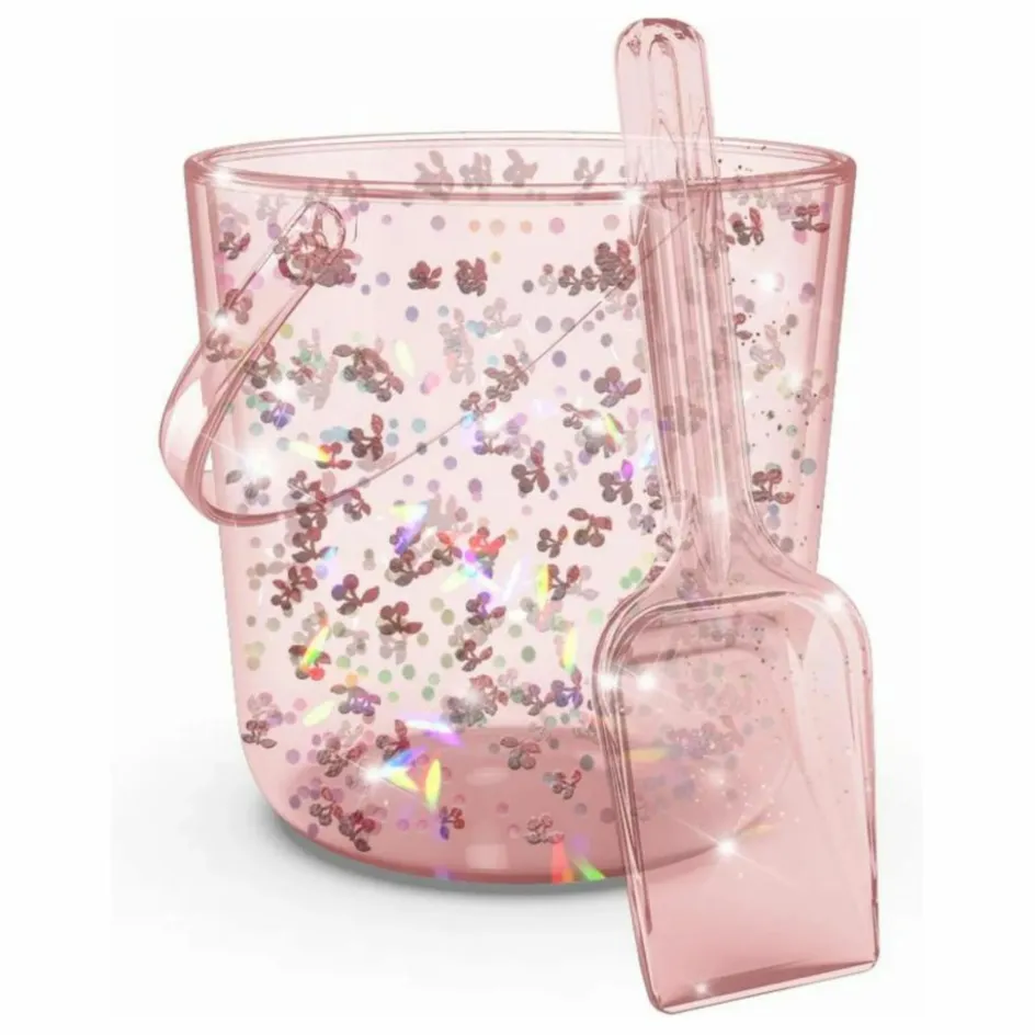 Konges Sløjd Jeux D'Extérieur*Seau et pelle de plage glitter Cherry |