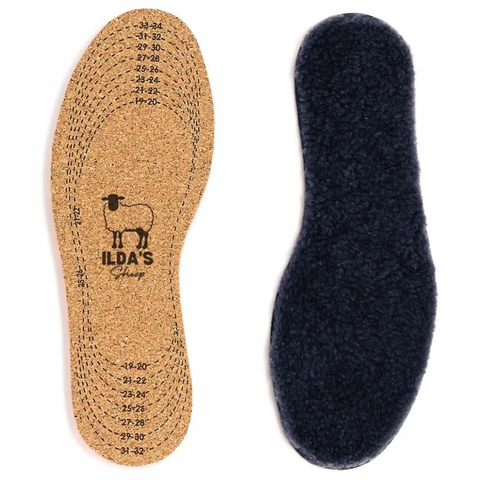 ILDA'S sheep Semelles Peau Lainée Mérinos et Liège ||Enfant Accessoires De Mode|Accessoires De Mode