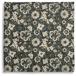 Le Monde Sauvage Serviette de table en coton Impro Kaki| Linge De Table|Art De La Table
