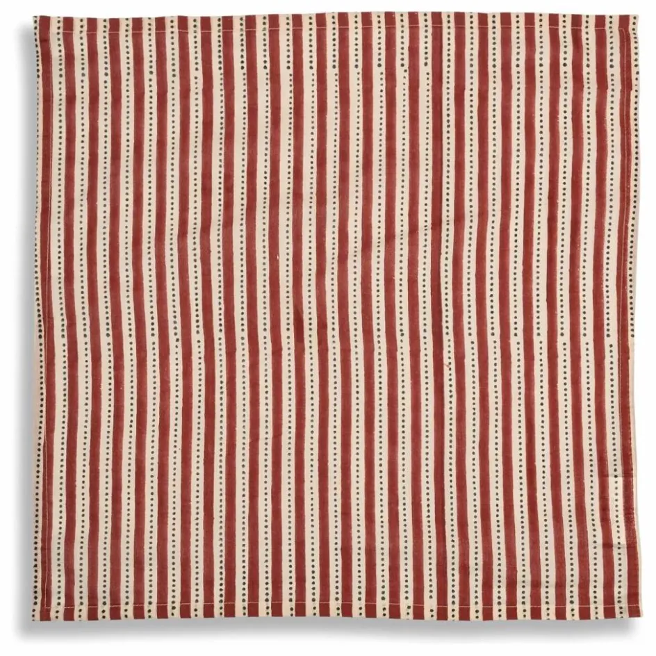 Le Monde Sauvage Linge De Table|Art De La Table*Serviette de table en coton Impro terra