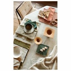 New Haomy Serviette de table en lin Pise | Mocaccino