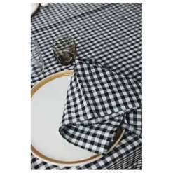 Gabrielle Paris Linge De Table|Art De La Table*Serviette de table en lin lavé vichy |
