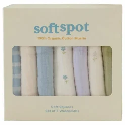Outlet Serviettes Cottage en coton bio - Set de 7 | Langes|Bavoirs, Langes