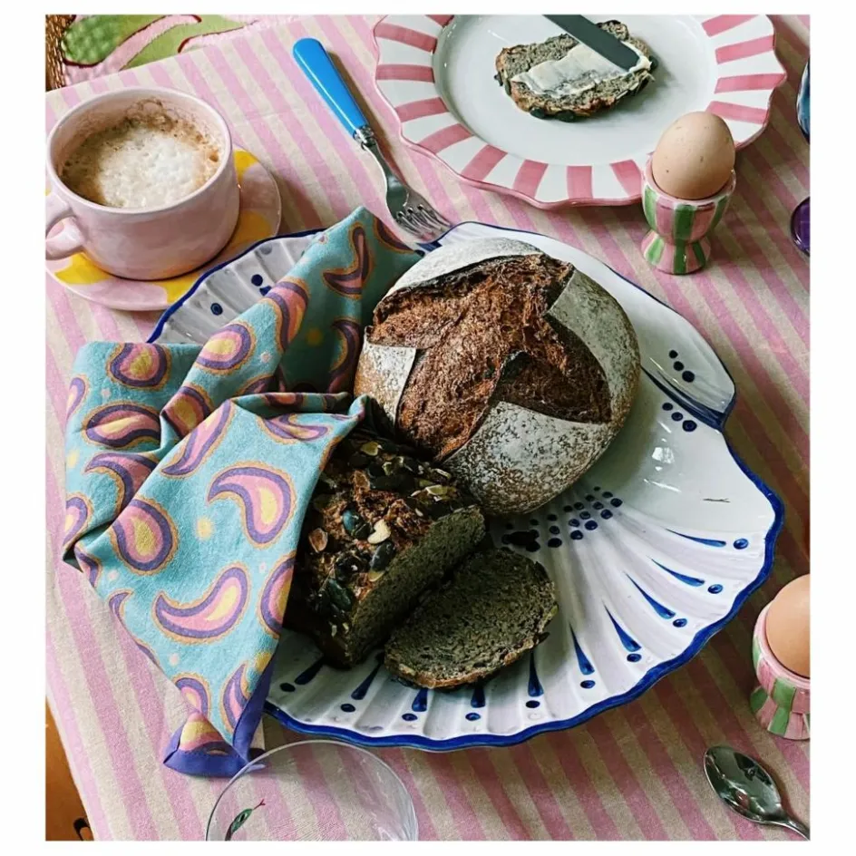 Anna + Nina Serviettes de table Paisley - Set de 2| Linge De Table|Art De La Table