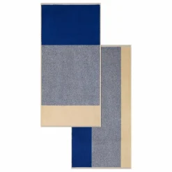 Online Suite 702 Serviettes de toilette, Lex Pott - Set de 2 | Bleu