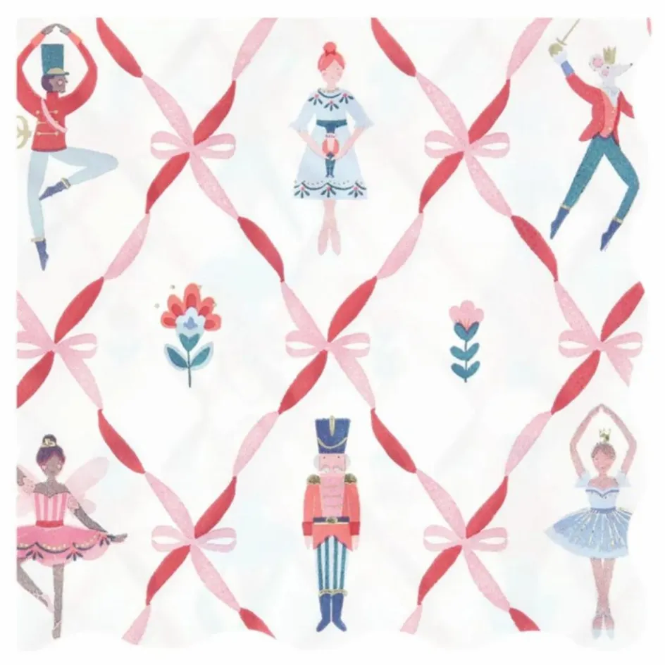 Enfant Meri Meri Décoration De Fête*Serviettes en papier Casse Noisette - Lot de 16