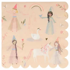 Enfant Meri Meri Décoration De Fête*Serviettes en papier Princesse - Set de 16