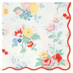 Outlet Serviettes en papier Vintage Floral - Set de 16 Enfant Décoration De Fête
