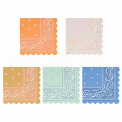Clearance Meri Meri Serviettes en papier Western - Set de 16 Multicolore