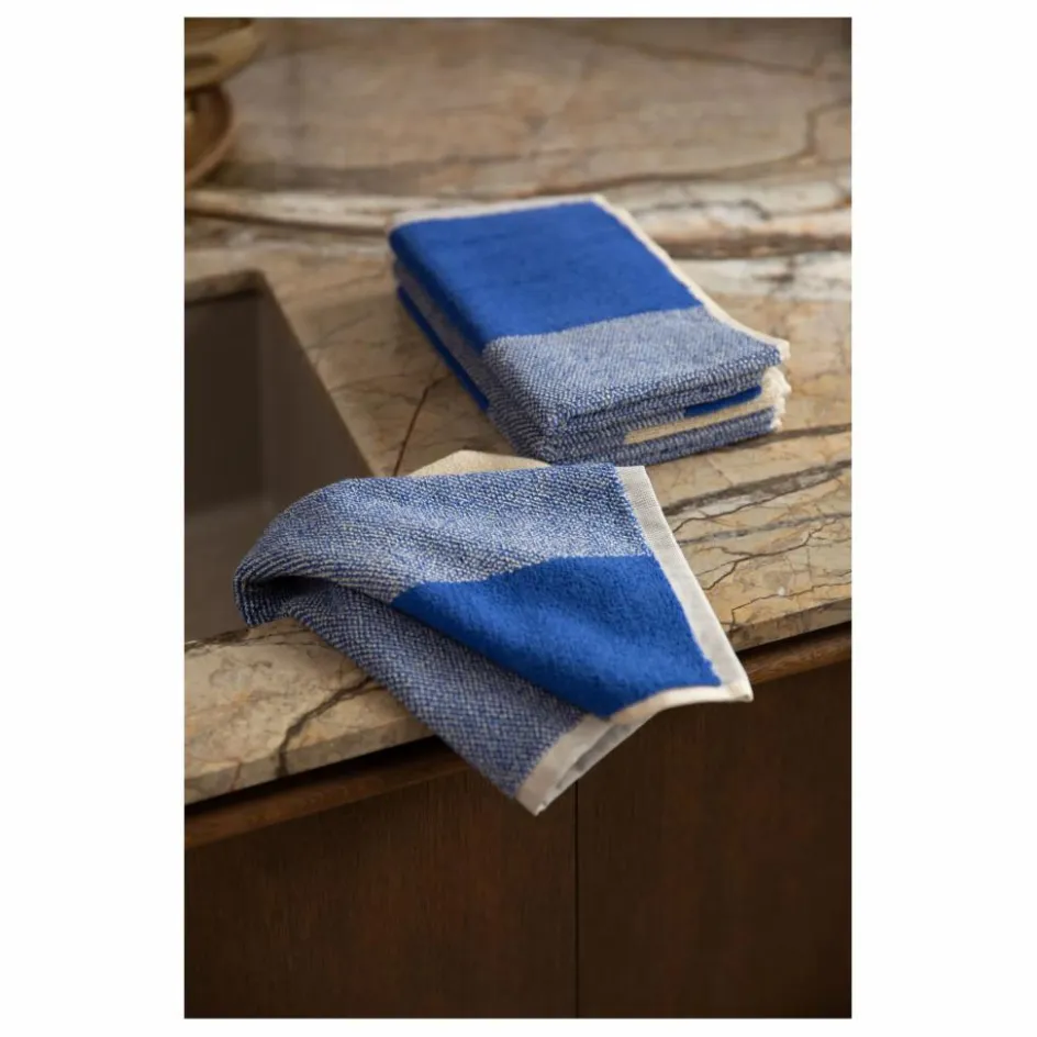 Hot Suite 702 Serviettes invité, Lex Pott - Set de 2 | Bleu