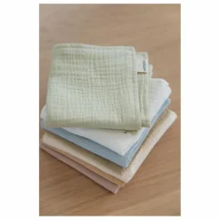 Clearance Soft Spot Serviettes Pear en coton bio - Set de 7 Multicolore
