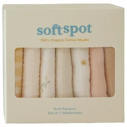 Soft Spot Langes|Puériculture*Serviettes Picnic en coton bio - Set de 7 |