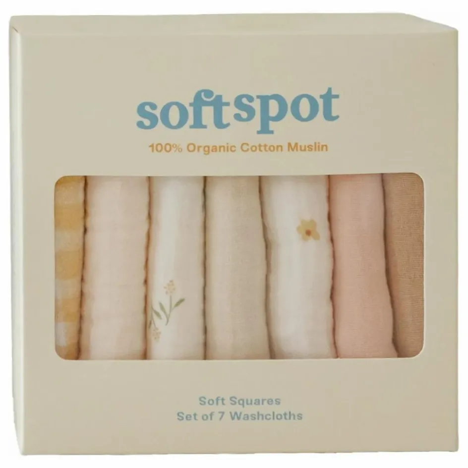 Soft Spot Langes|Puériculture*Serviettes Picnic en coton bio - Set de 7 |