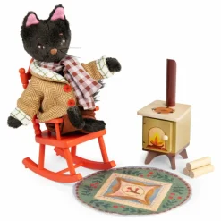 Set au coin du feu Les Minouchkas Maisons De Poupées