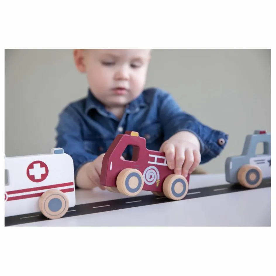 Little Dutch Garages, Circuits*Set de 3 voitures d'urgence