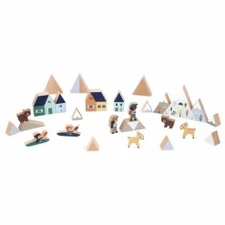 Janod Jouets D'Éveil*Set de cubes en bois Vallée blanche - Cross Roads