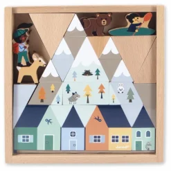 Janod Jouets D'Éveil*Set de cubes en bois Vallée blanche - Cross Roads