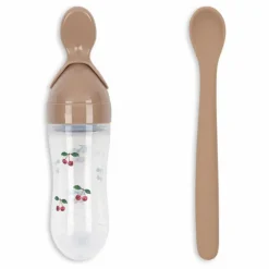 New Konges Sløjd Set de cuillères d'apprentissage bébé | Rose