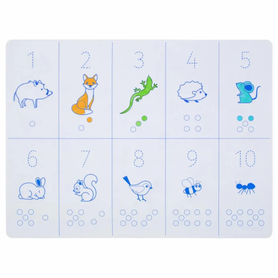 New Superpetit Set de table à colorier Nombres Multicolore