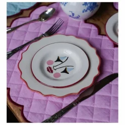 Anna + Nina Linge De Table|Art De La Table*Set de table Cotton candy Scalloped |