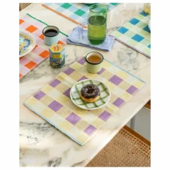 Clearance Tarta Gelatina Set de table en coton bio | Jaune