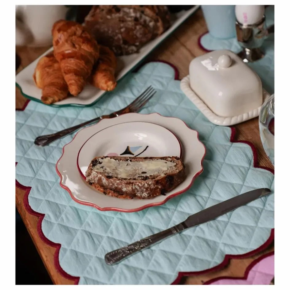 Anna + Nina Set de table Frosty Scalloped || Linge De Table|Art De La Table