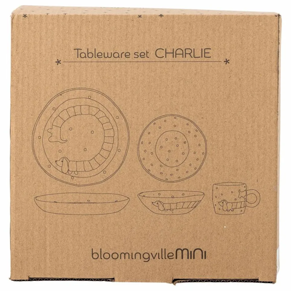 Discount Bloomingville Mini Set de vaisselle Charlie | Sable