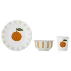 Outlet Bloomingville Mini Set vaisselle en émail Agnès | Blanc