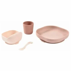 Béaba Premiers Repas|Puériculture*Set vaisselle silicone 4 pièces |