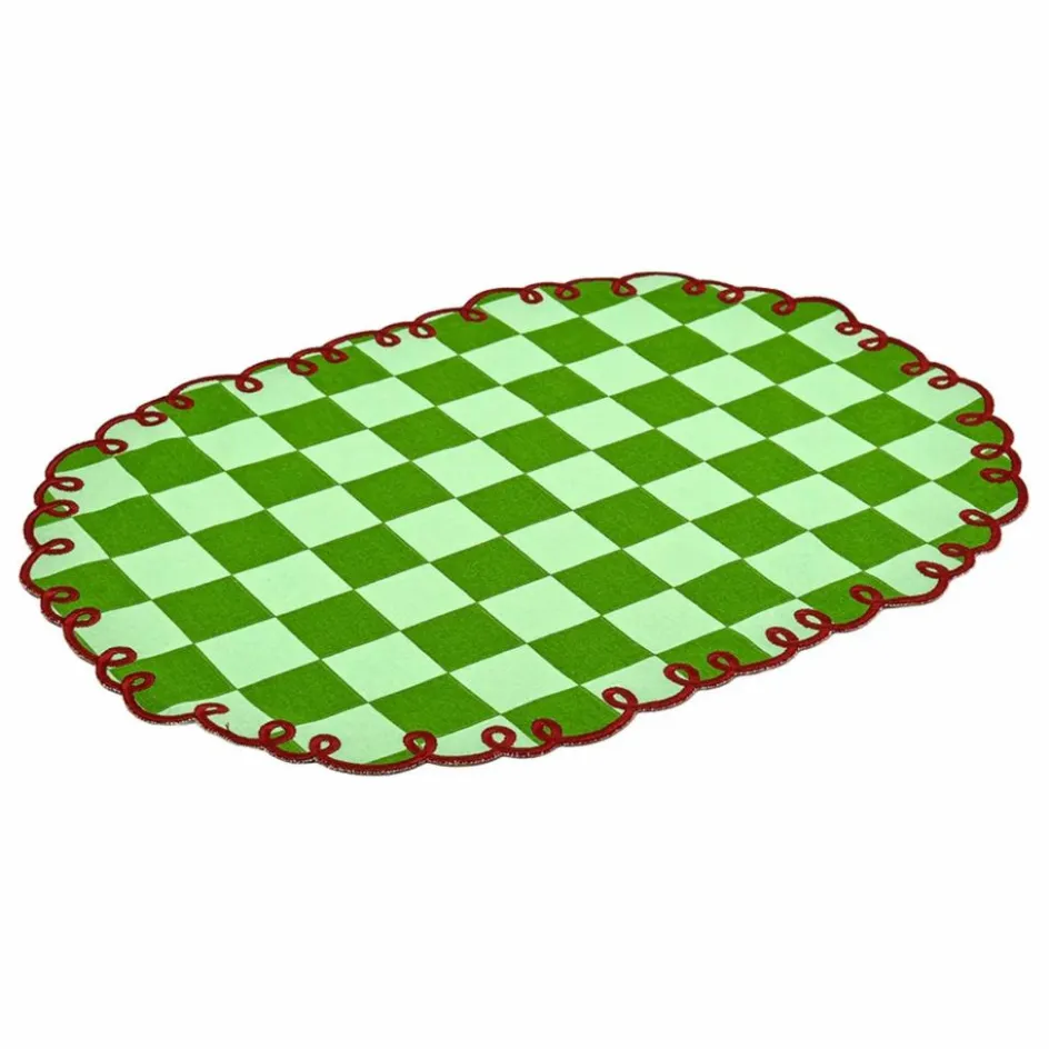 Bitossi Linge De Table|Art De La Table*Sets de table vichy Dama Verde - Lot de 2 |