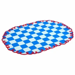 Bitossi Sets de table vichy Dama Dama Azzurro - Lot de 2 || Linge De Table|Art De La Table