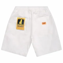 Clearance Service Works Short Canvas Chef Coton Bio | Ecru
