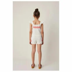 Clearance Tocoto Vintage Short Cerises Maille | Blanc
