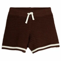 Outlet Mini Rodini Short Crochet Coton Bio | Marron