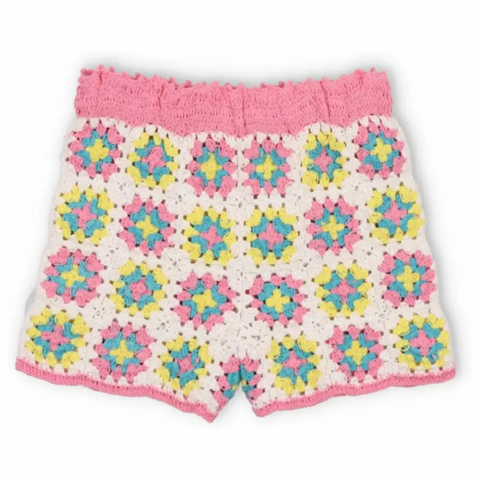the new society Short Crochet Fleurs Nikaia ||Enfant Jupes, Shorts|Jupes, Shorts