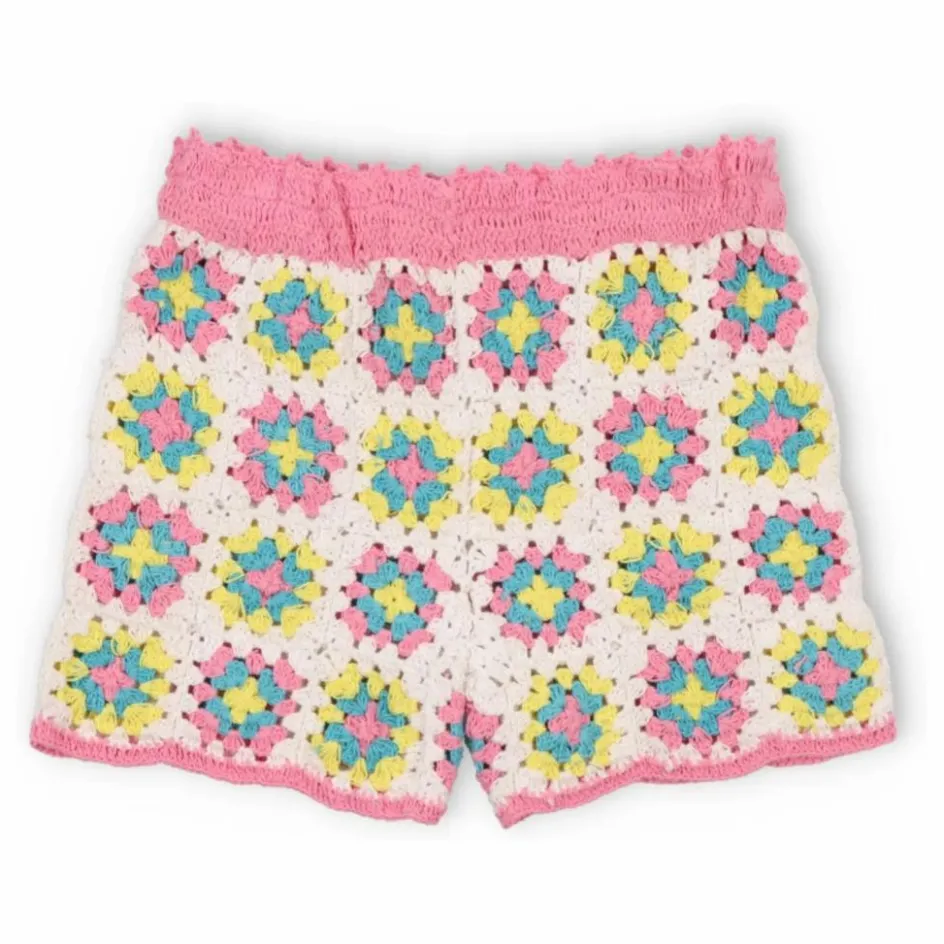the new society Short Crochet Fleurs Nikaia ||Enfant Jupes, Shorts|Jupes, Shorts