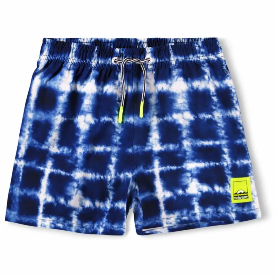 Sale Molo Short de Bain Niko Tie and Dye Fibres Recyclées | Bleu marine