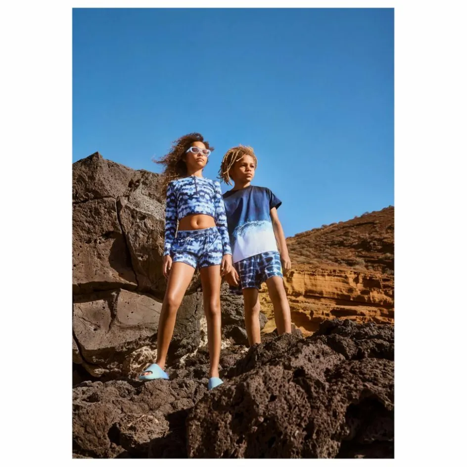 Sale Molo Short de Bain Niko Tie and Dye Fibres Recyclées | Bleu marine