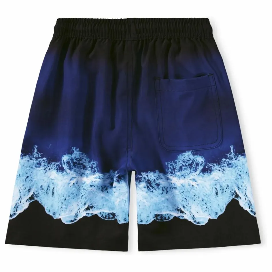 Molo Short de Bain Nilson Vagues Fibres Recyclées | Bleu marine