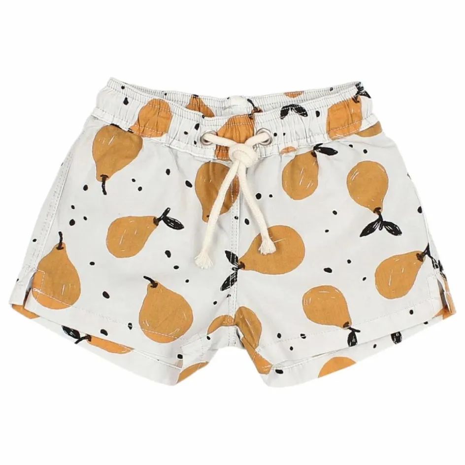 Sale Búho Short de Bain Pears Bébé Coton Bio | Gris clair