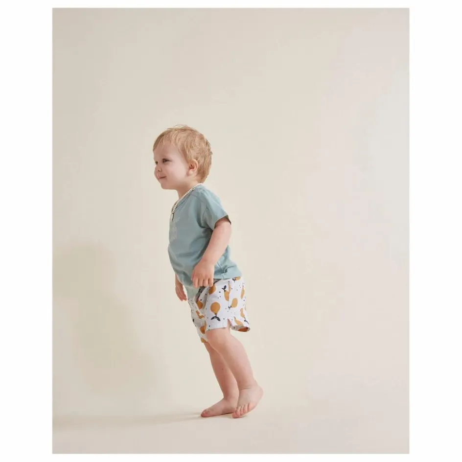 Sale Búho Short de Bain Pears Bébé Coton Bio | Gris clair
