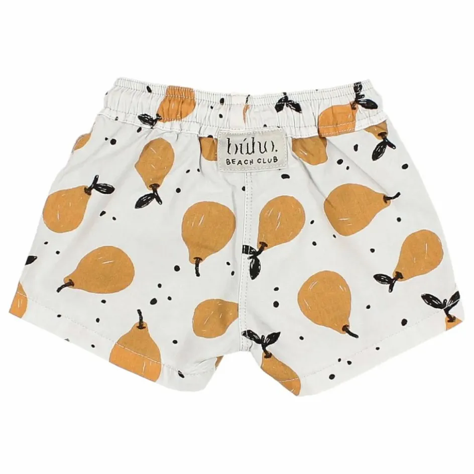 Sale Búho Short de Bain Pears Bébé Coton Bio | Gris clair