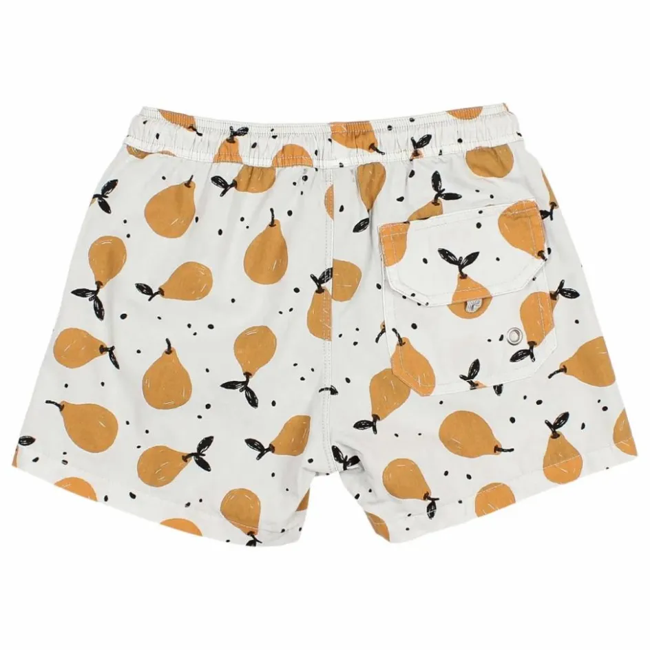 Sale Búho Short de Bain Pears Coton Bio | Gris clair