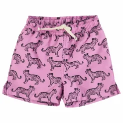 Enfant Piupiuchick Maillots De Bain|Maillots De Bain*Short De Bain Tiger Fibres Recyclées | Lilas