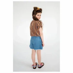 Discount Repose AMS Short Denim Coton Bio | Bleu jean