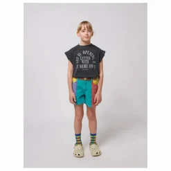 Bobo Choses Short en Jean Colorblock Coton Bio ||Enfant Shorts, Bermudas|Jupes, Shorts