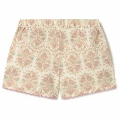 Enfant Coco au Lait Jupes, Shorts*Short Fleurs Coton Bio |