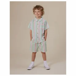Online Goldie + Ace Short Noah Lin | Vert amande