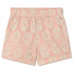Hot Coco au Lait Short Vintage Coton Bio | Rose